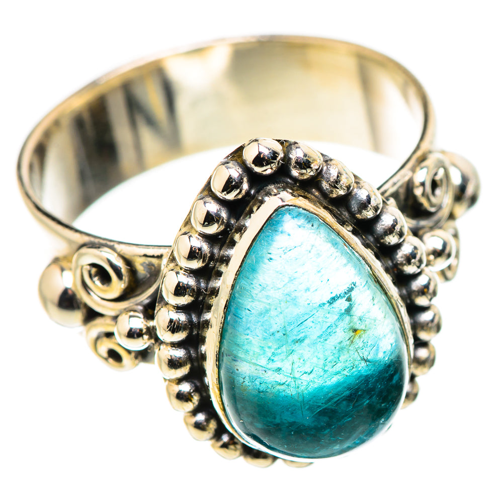 Blue Fluorite Rings handcrafted by Anasilvercos - RING130898 - Photo 2