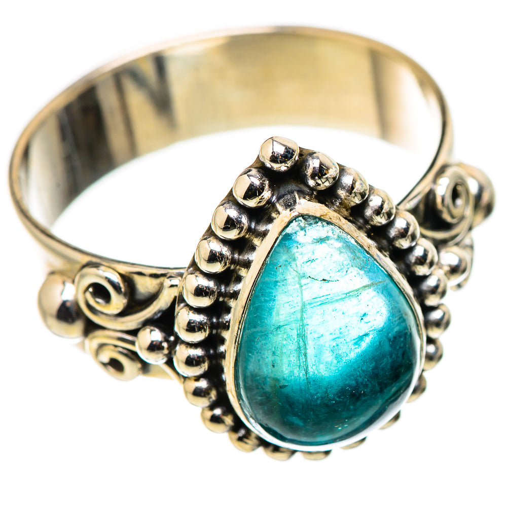 Blue Fluorite Rings handcrafted by Anasilvercos - RING130923 - Photo 2
