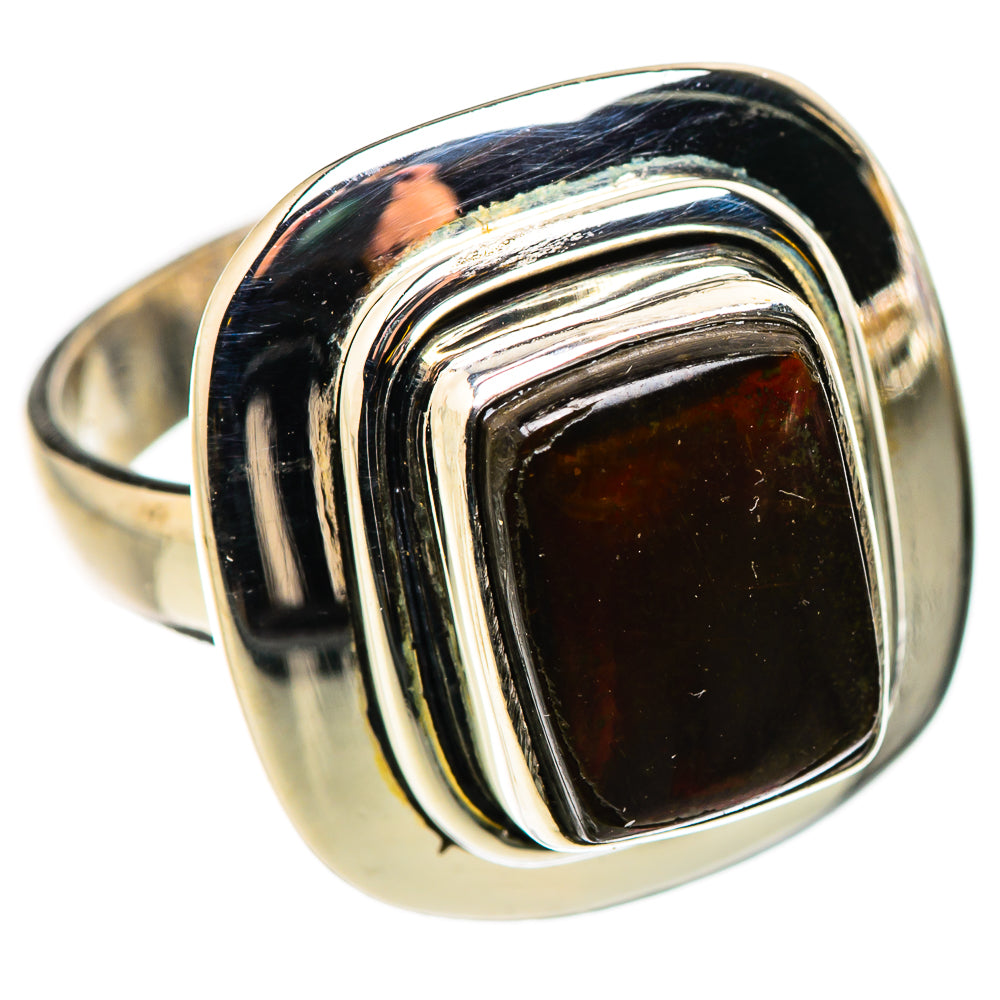 Ammolite Rings handcrafted by Anasilvercos - RING130933 - Photo 2