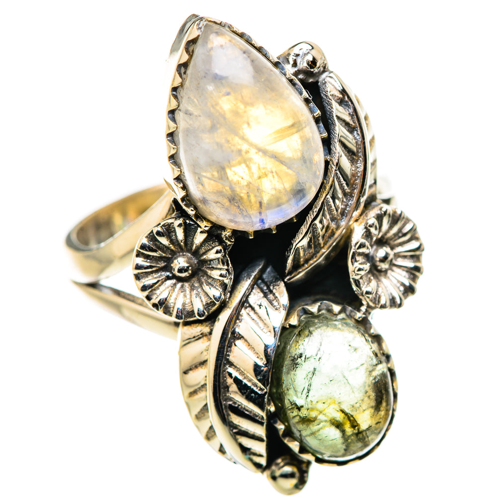 Rainbow Moonstone Rings handcrafted by Anasilvercos - RING130969 - Photo 2