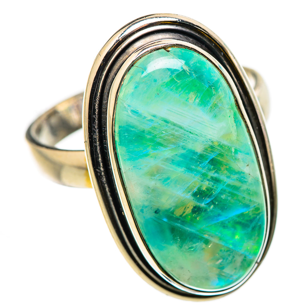 Green Moonstone Rings handcrafted by Anasilvercos - RING130970 - Photo 2