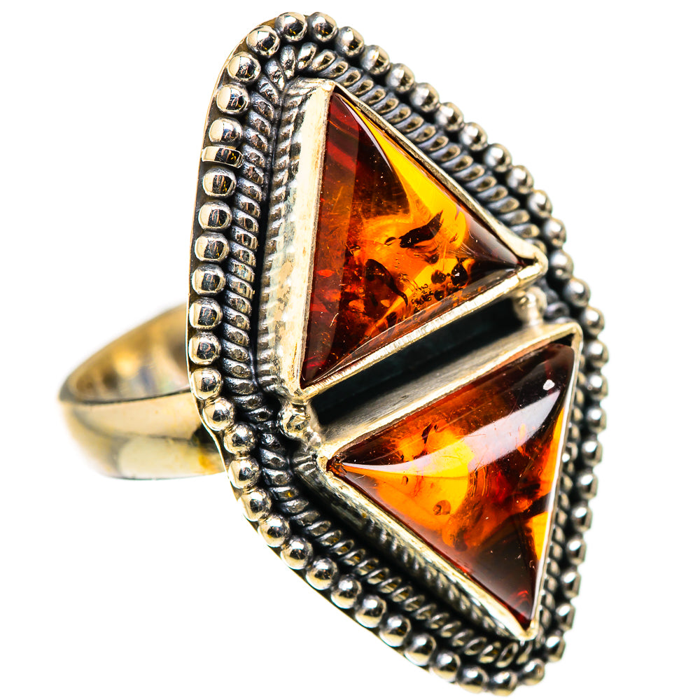 Baltic Amber Rings handcrafted by Anasilvercos - RING130971 - Photo 2