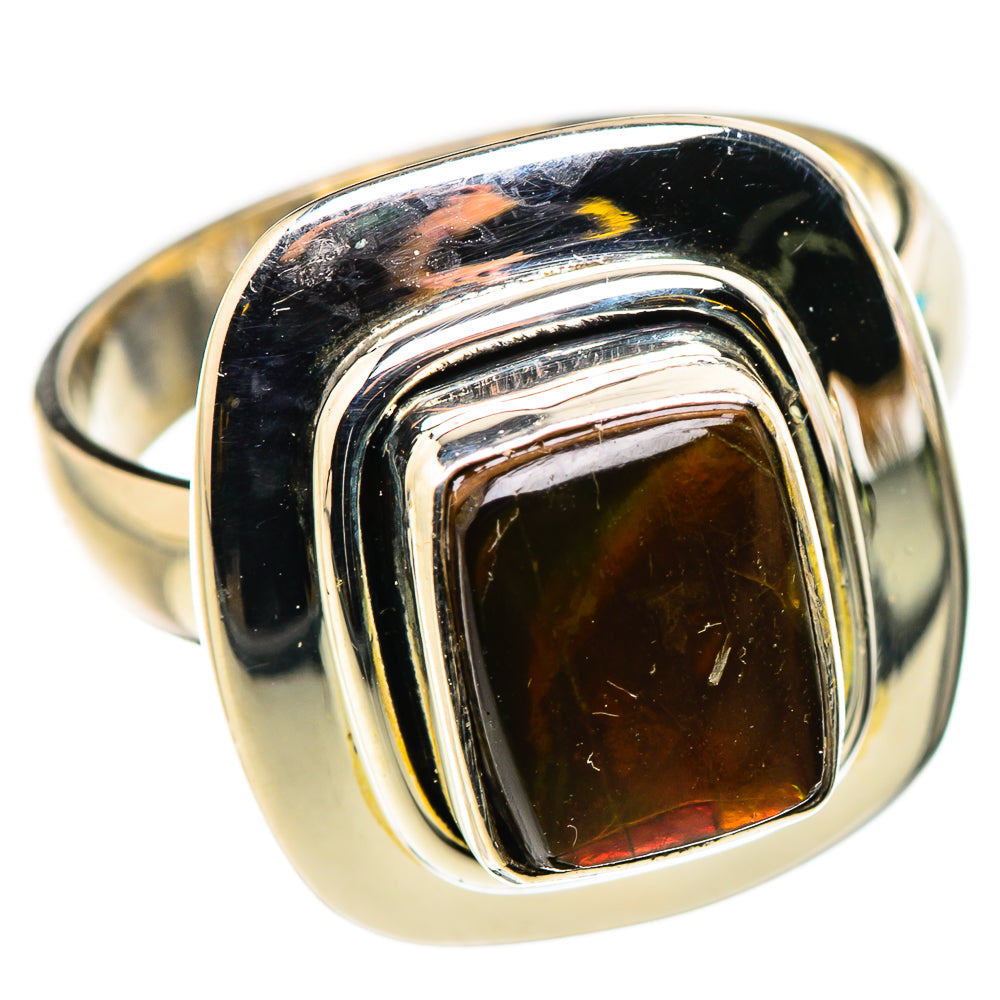 Ammolite Rings handcrafted by Anasilvercos - RING130976 - Photo 2