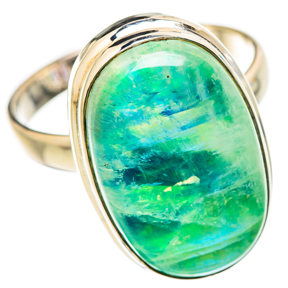 Green Moonstone Rings handcrafted by Anasilvercos - RING131001 - Photo 2