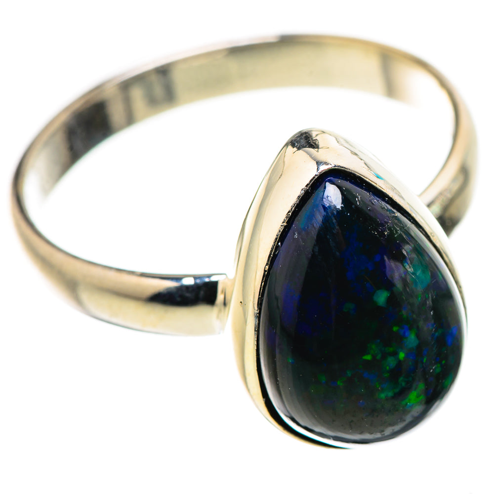 Black Opal Rings handcrafted by Anasilvercos - RING131053 - Photo 2
