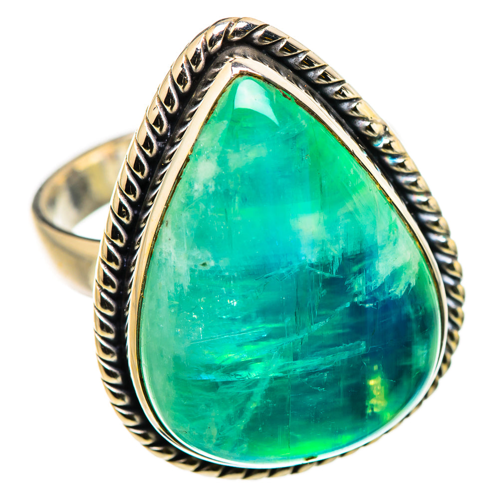 Green Moonstone Rings handcrafted by Anasilvercos - RING131061 - Photo 2