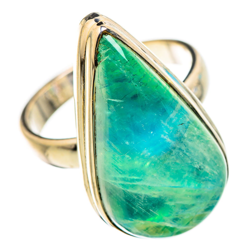 Green Moonstone Rings handcrafted by Anasilvercos - RING131089 - Photo 2