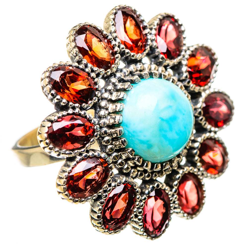 Larimar Rings handcrafted by Anasilvercos - RING131108 - Photo 2