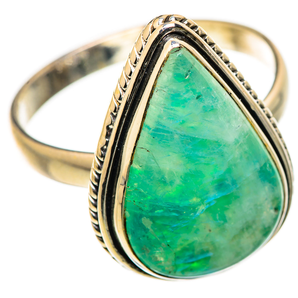 Green Moonstone Rings handcrafted by Anasilvercos - RING131121 - Photo 2
