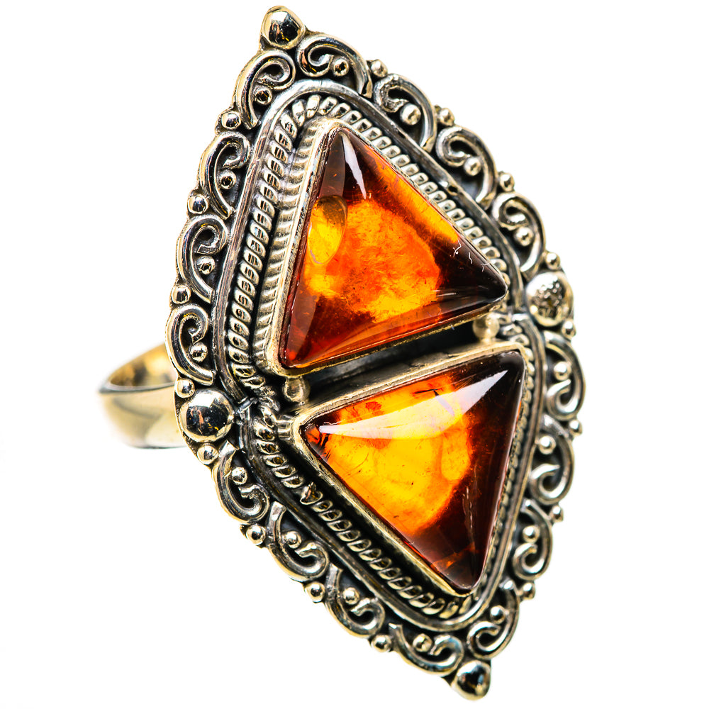 Baltic Amber Rings handcrafted by Anasilvercos - RING131133 - Photo 2