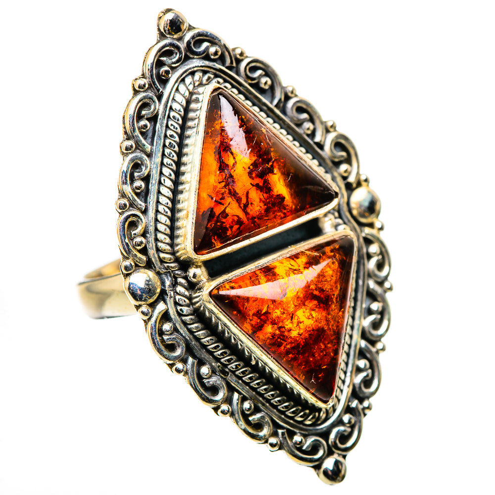 Baltic Amber Rings handcrafted by Anasilvercos - RING131148 - Photo 2
