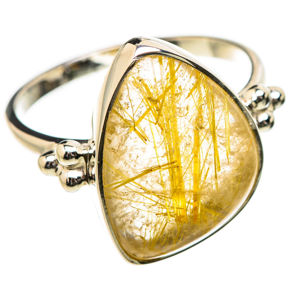 Rutilated Quartz Rings handcrafted by Anasilvercos - RING131190 - Photo 2