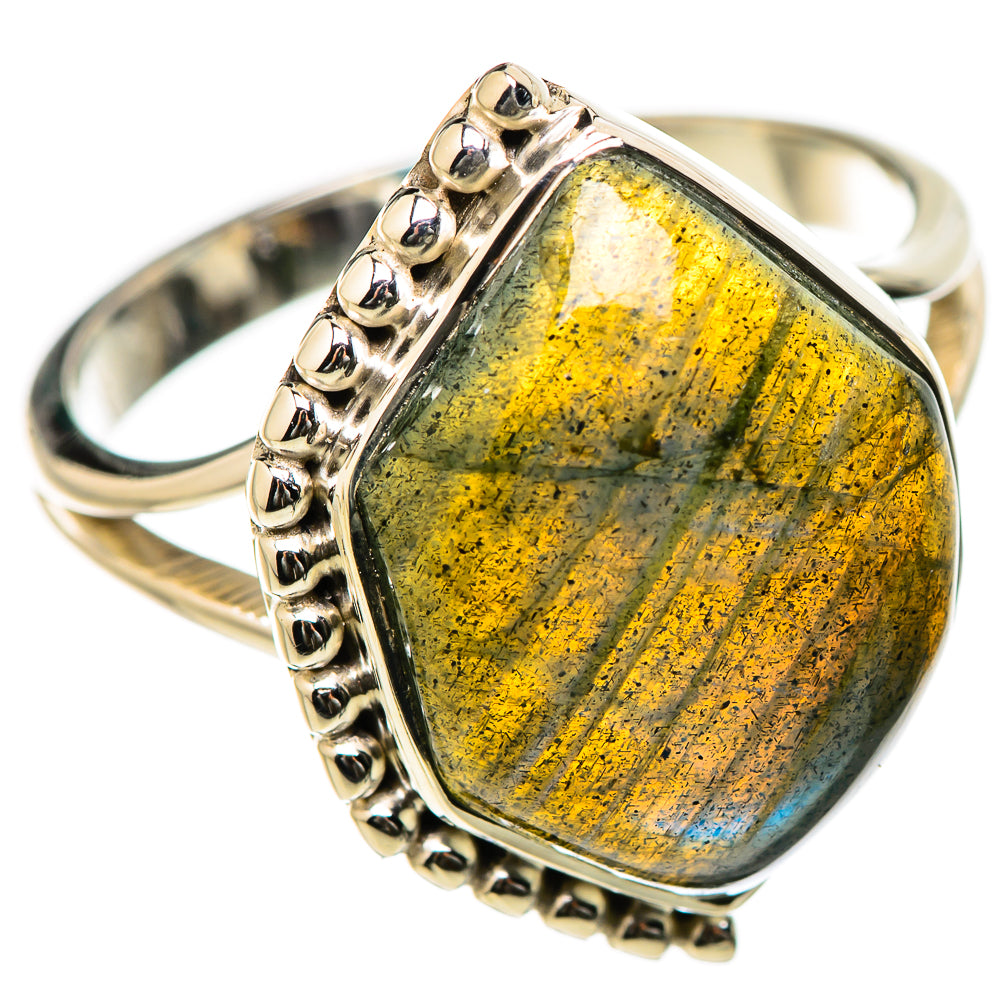 Labradorite Rings handcrafted by Anasilvercos - RING131194 - Photo 2