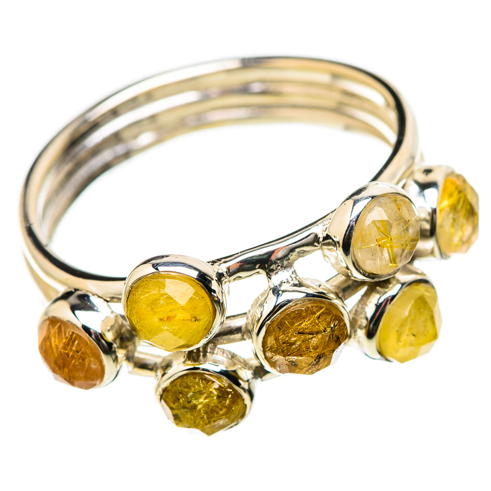 Rutilated Quartz Rings handcrafted by Anasilvercos - RING131202 - Photo 2
