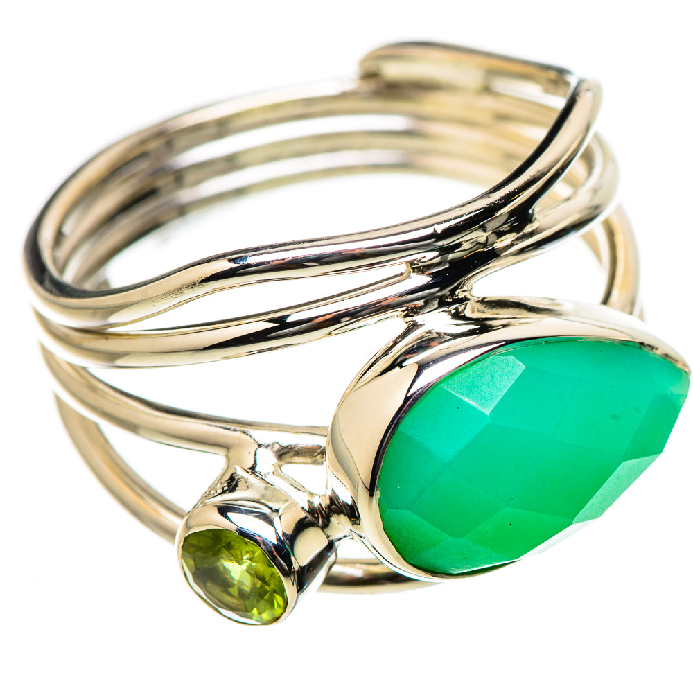 Chrysoprase Rings handcrafted by Anasilvercos - RING131230 - Photo 2