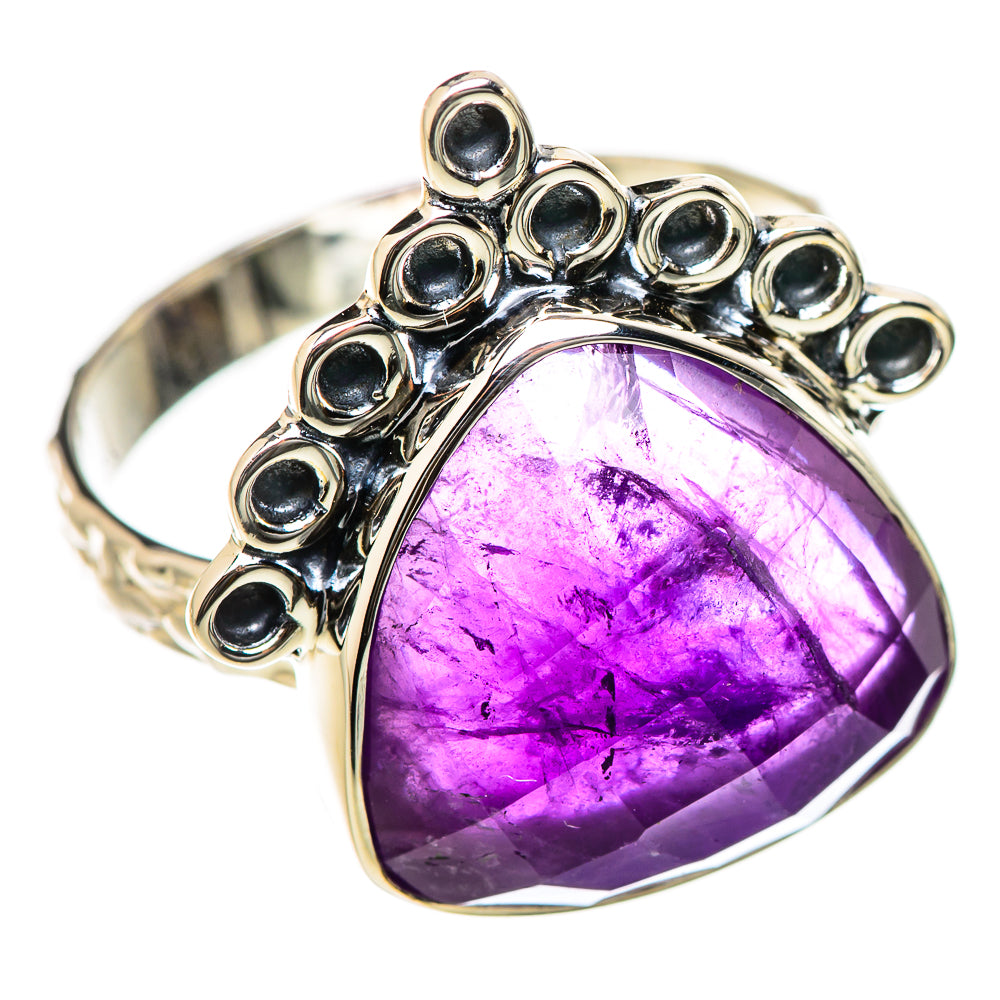 Amethyst Rings handcrafted by Anasilvercos - RING131232 - Photo 2