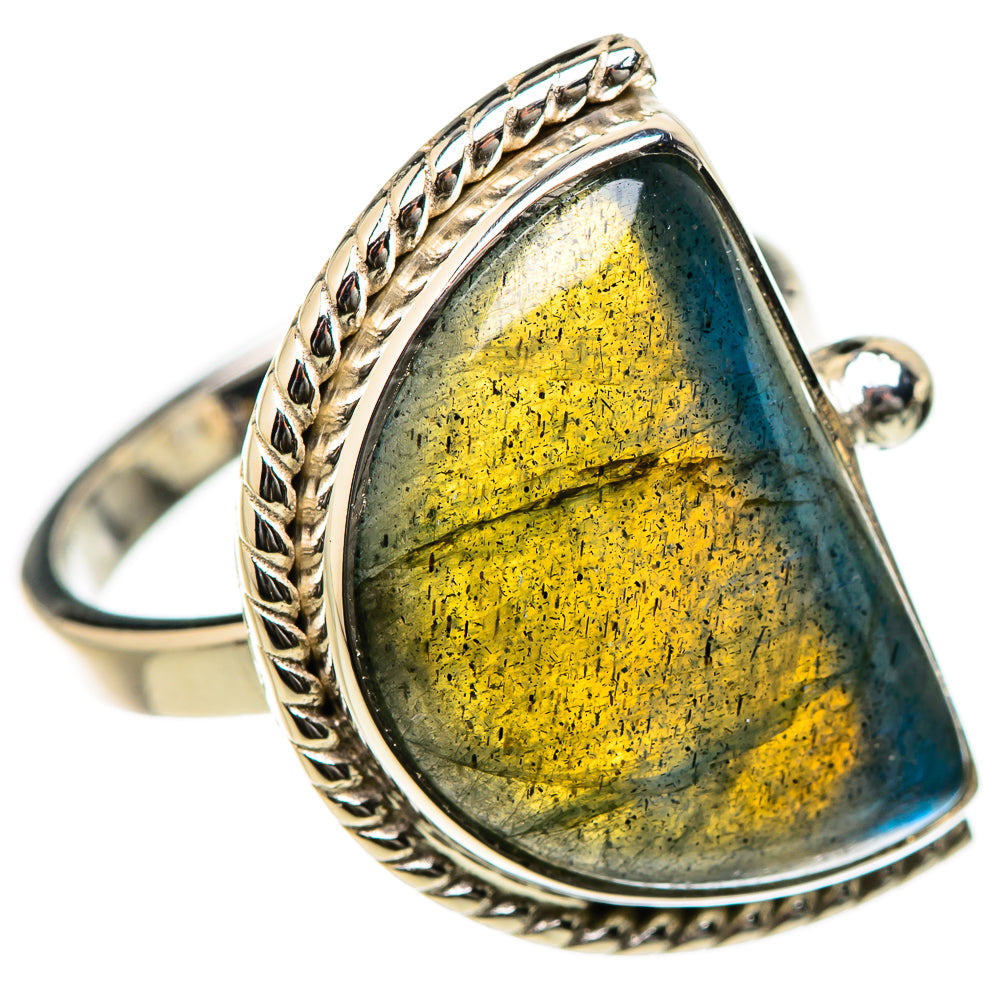 Labradorite Rings handcrafted by Anasilvercos - RING131236 - Photo 2