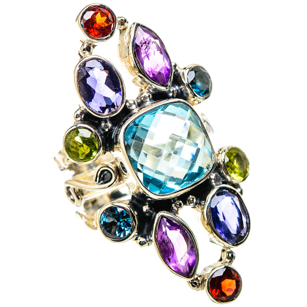 Blue Topaz Rings handcrafted by Anasilvercos - RING131251 - Photo 2