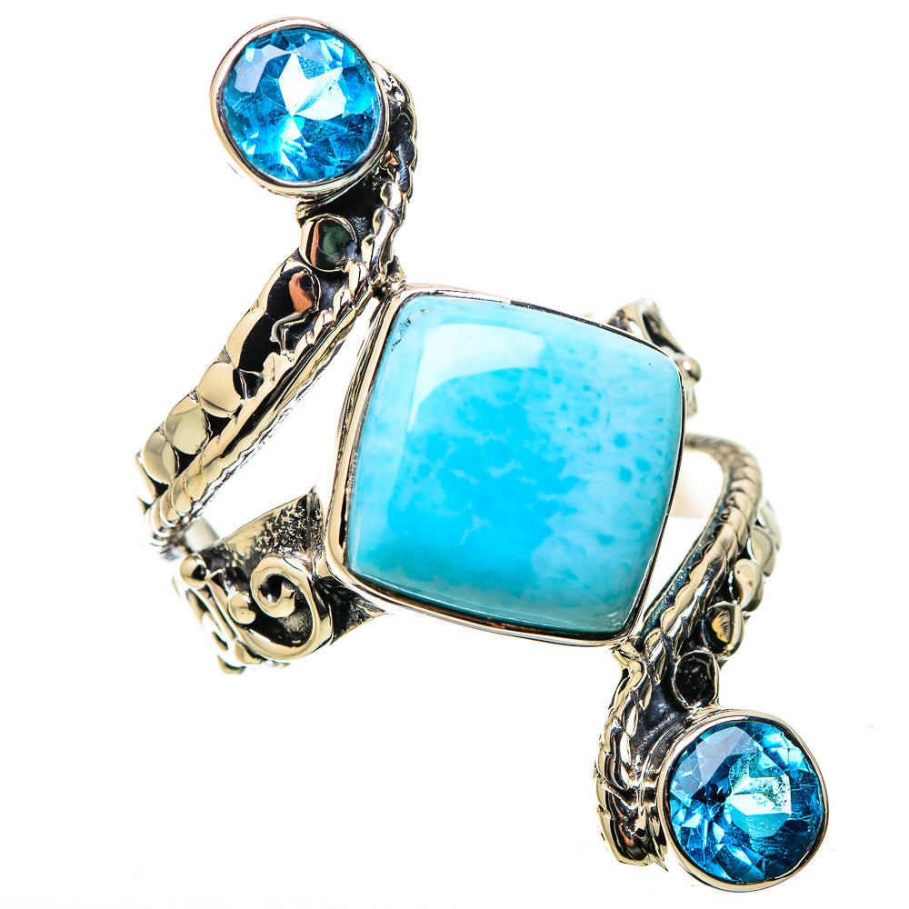 Larimar Rings handcrafted by Anasilvercos - RING131253 - Photo 2