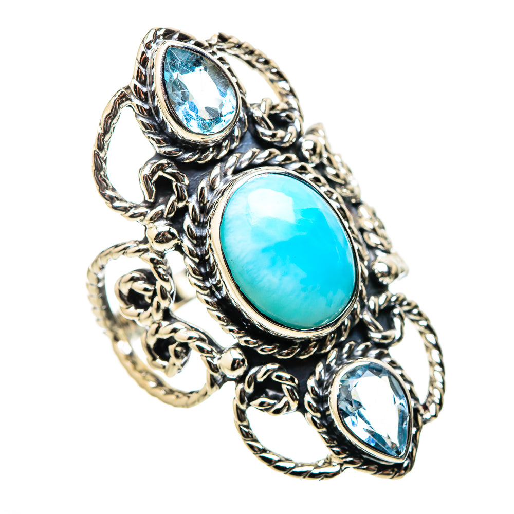 Larimar Rings handcrafted by Anasilvercos - RING131258 - Photo 2