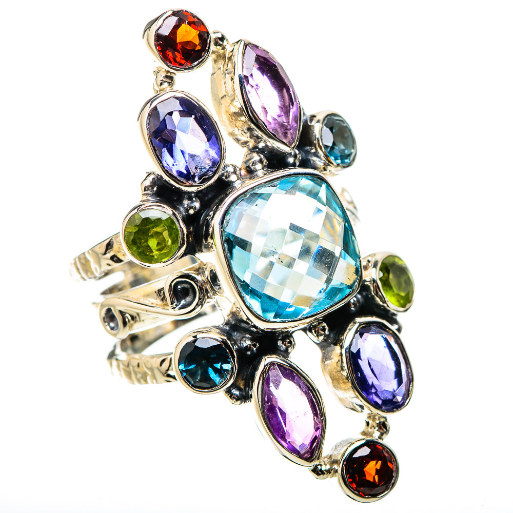 Blue Topaz Rings handcrafted by Anasilvercos - RING131268 - Photo 2
