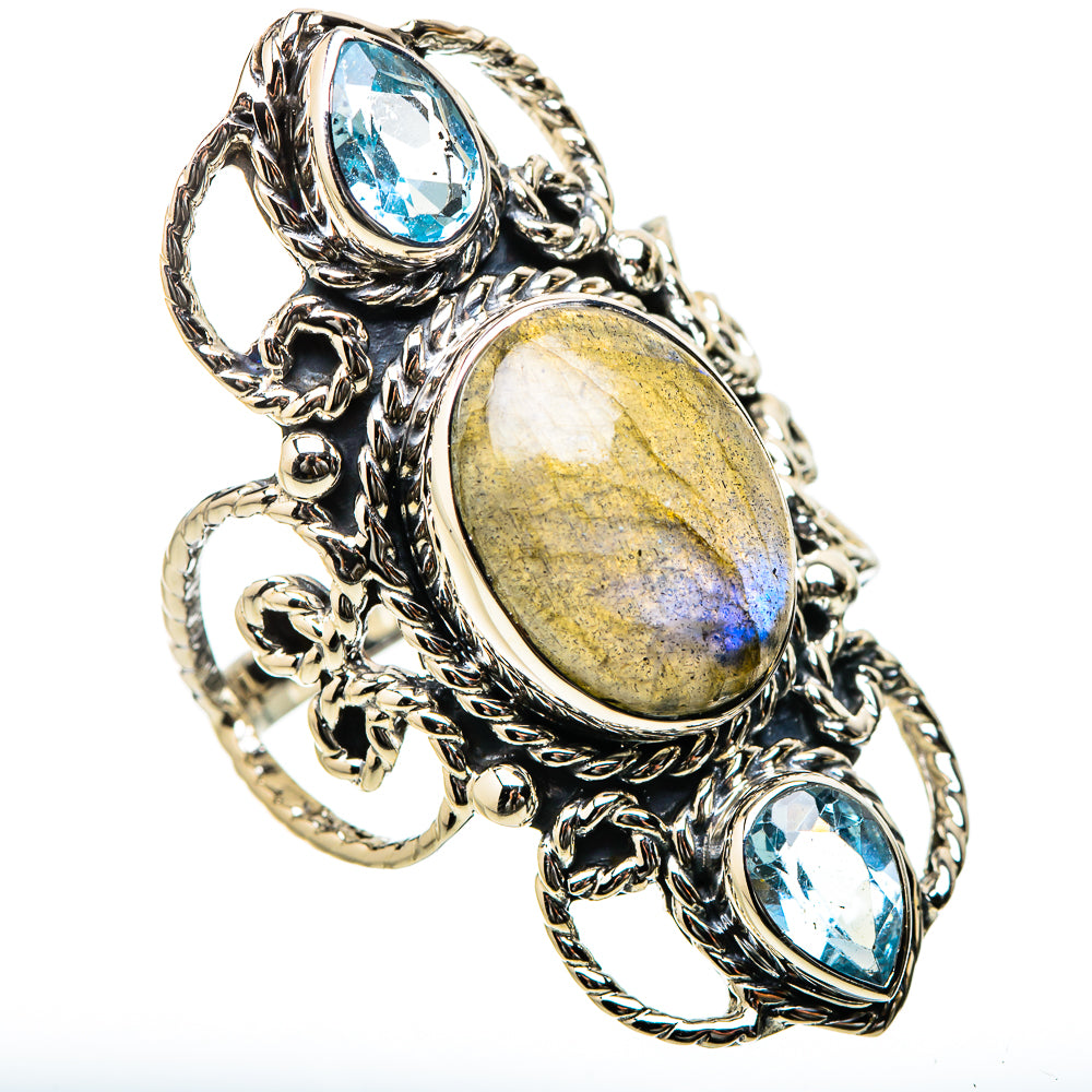 Labradorite Rings handcrafted by Anasilvercos - RING131271 - Photo 2