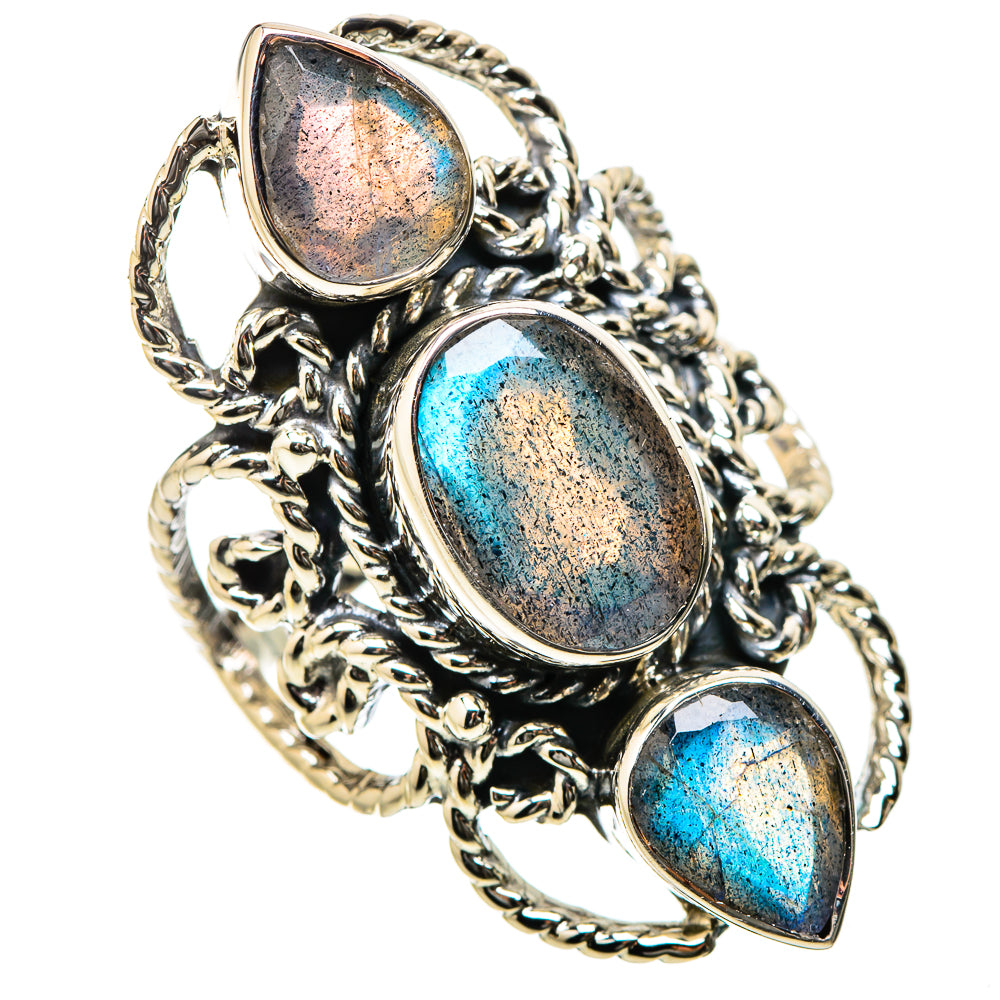 Labradorite Rings handcrafted by Anasilvercos - RING131272 - Photo 2