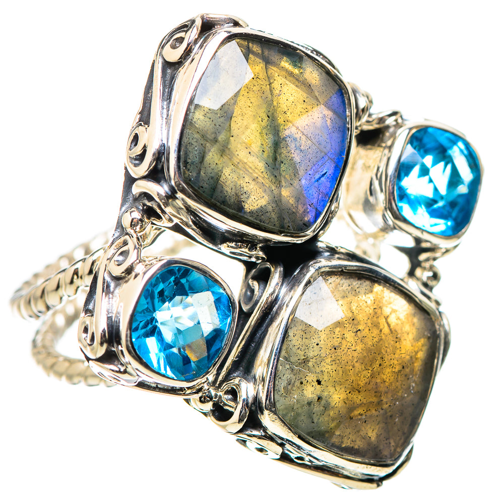 Labradorite Rings handcrafted by Anasilvercos - RING131273 - Photo 2