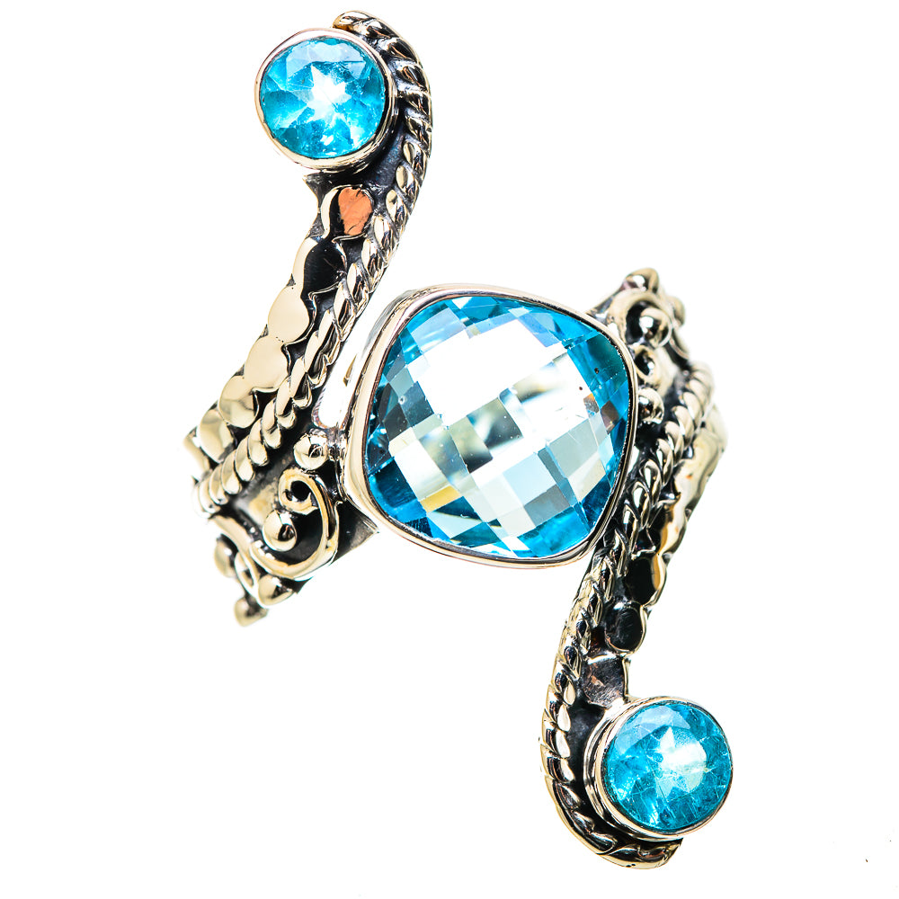 Blue Topaz Rings handcrafted by Anasilvercos - RING131274 - Photo 2