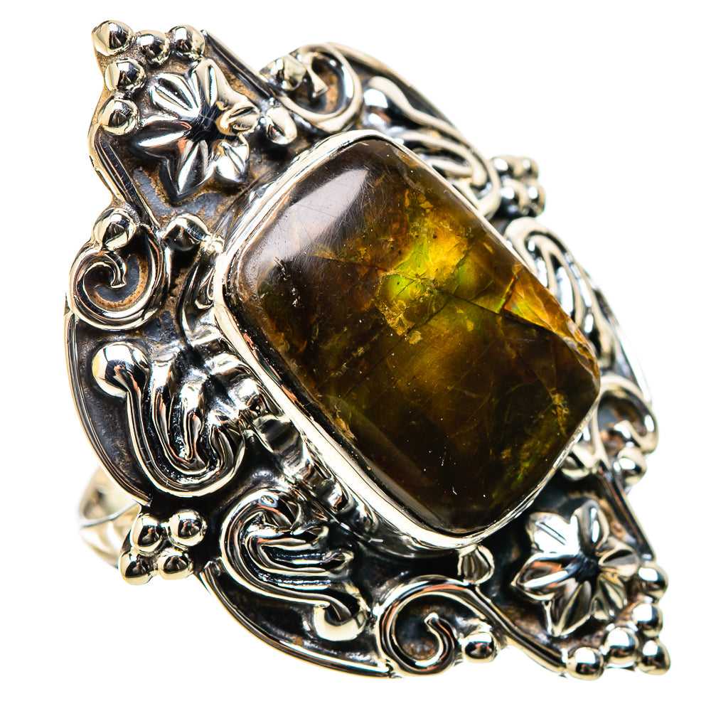 Ammolite Rings handcrafted by Anasilvercos - RING131275 - Photo 2