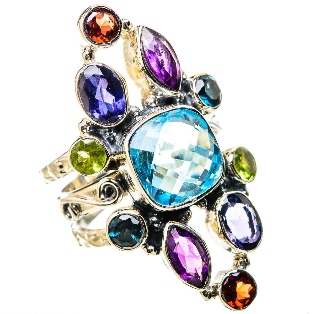 Blue Topaz Rings handcrafted by Anasilvercos - RING131287 - Photo 2