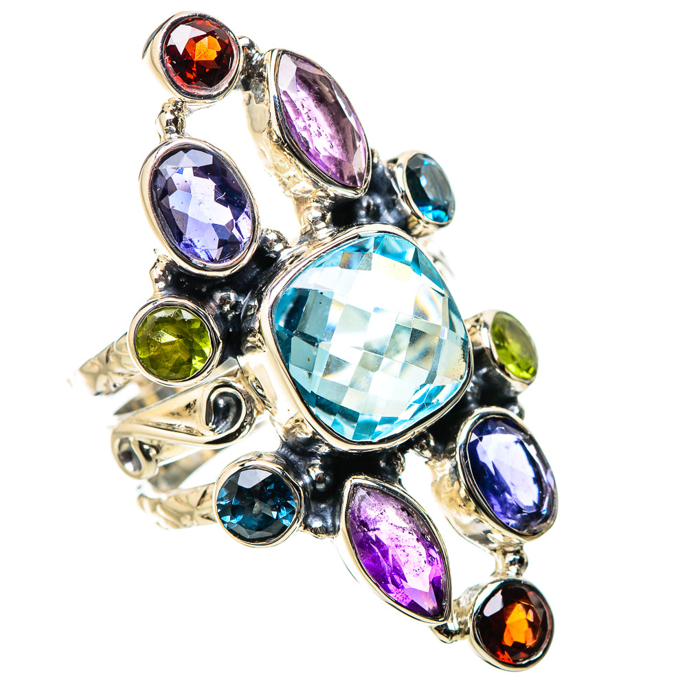 Blue Topaz Rings handcrafted by Anasilvercos - RING131289 - Photo 2