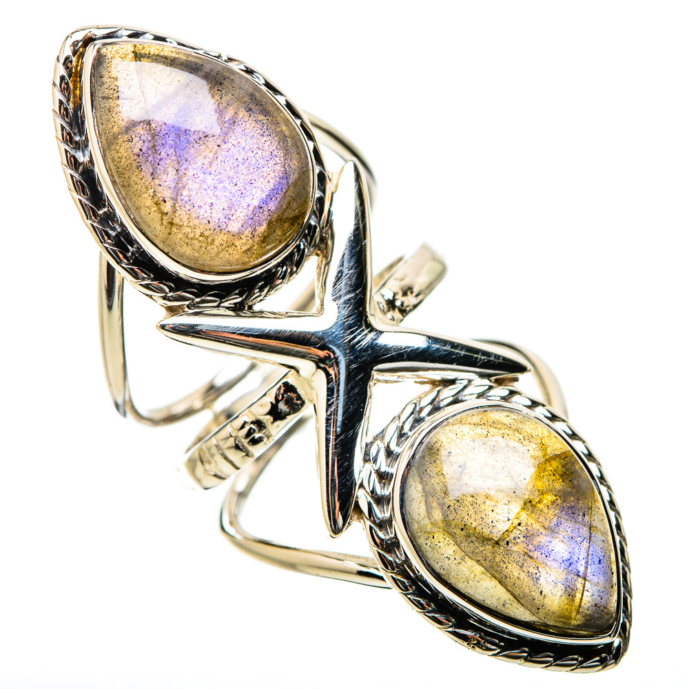 Labradorite Rings handcrafted by Anasilvercos - RING131291 - Photo 2