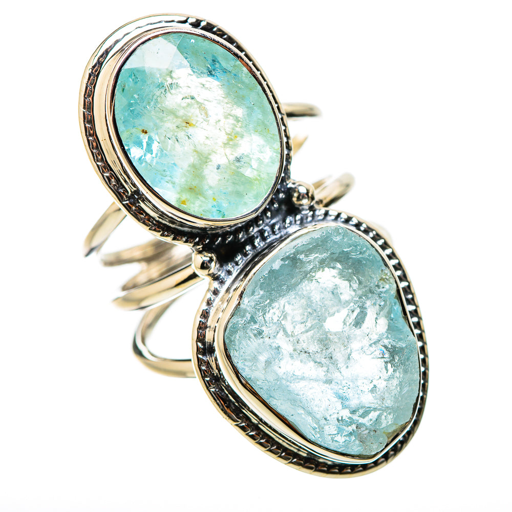 Aquamarine Rings handcrafted by Anasilvercos - RING131292 - Photo 2
