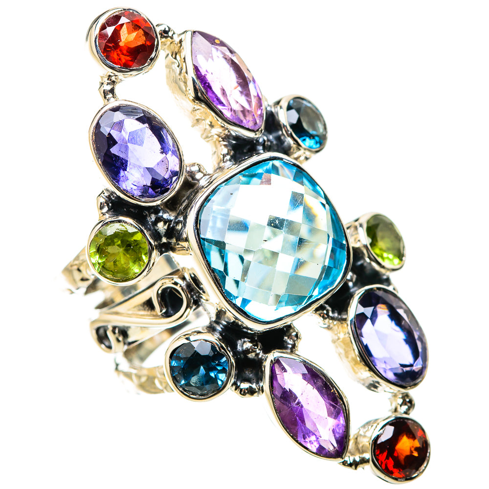 Blue Topaz Rings handcrafted by Anasilvercos - RING131297 - Photo 2