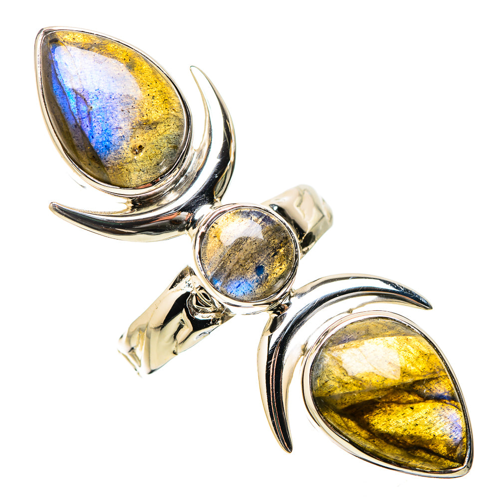 Labradorite Rings handcrafted by Anasilvercos - RING131302 - Photo 2