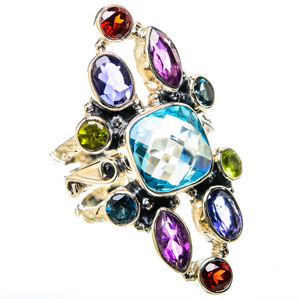 Blue Topaz Rings handcrafted by Anasilvercos - RING131310 - Photo 2