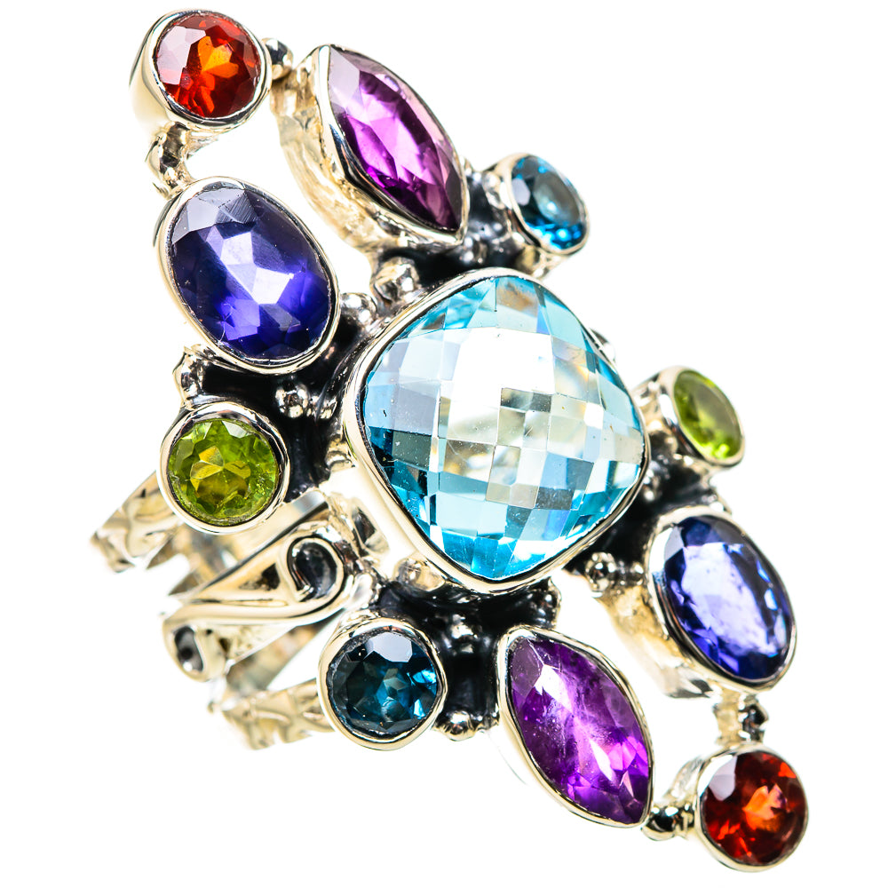 Blue Topaz Rings handcrafted by Anasilvercos - RING131312 - Photo 2