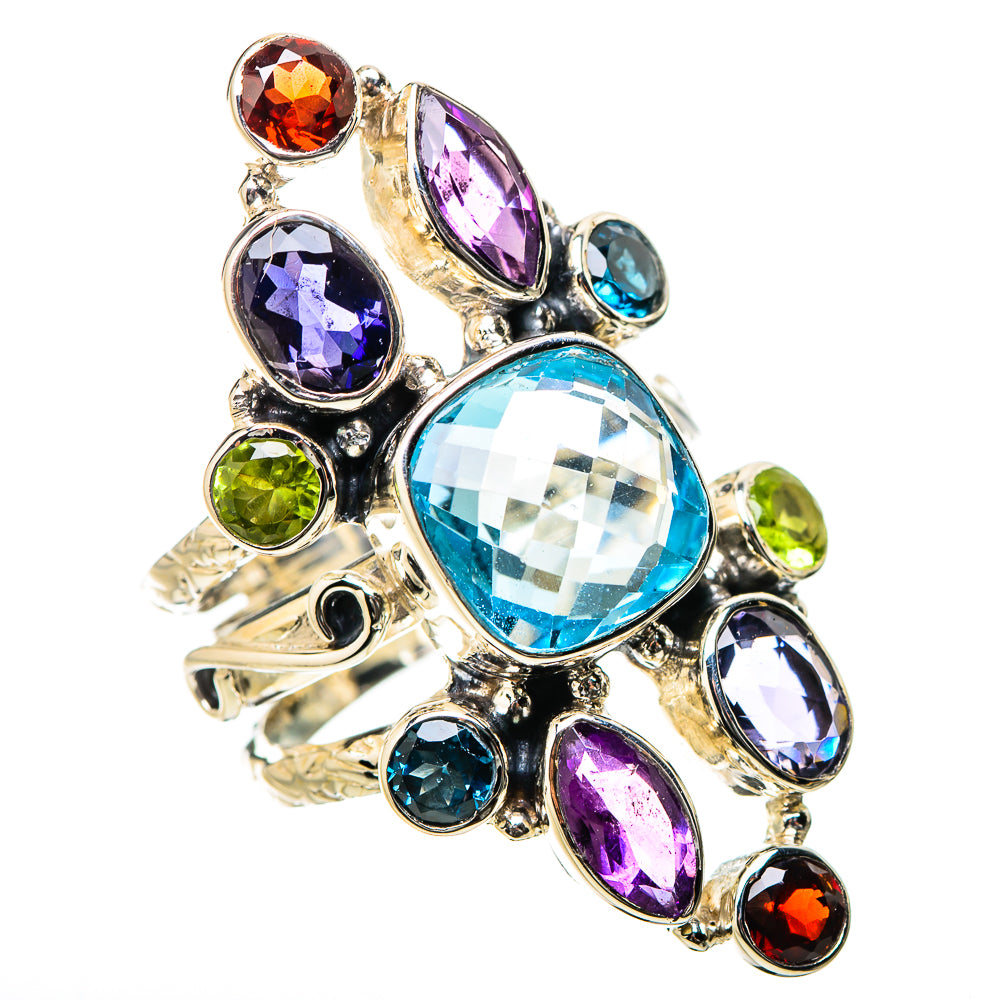 Blue Topaz Rings handcrafted by Anasilvercos - RING131319 - Photo 2