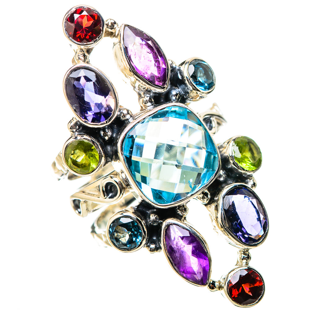 Blue Topaz Rings handcrafted by Anasilvercos - RING131321 - Photo 2