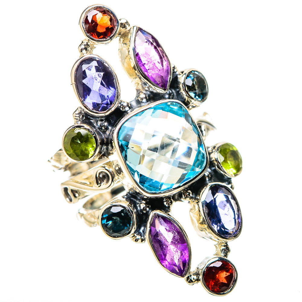 Blue Topaz Rings handcrafted by Anasilvercos - RING131328 - Photo 2