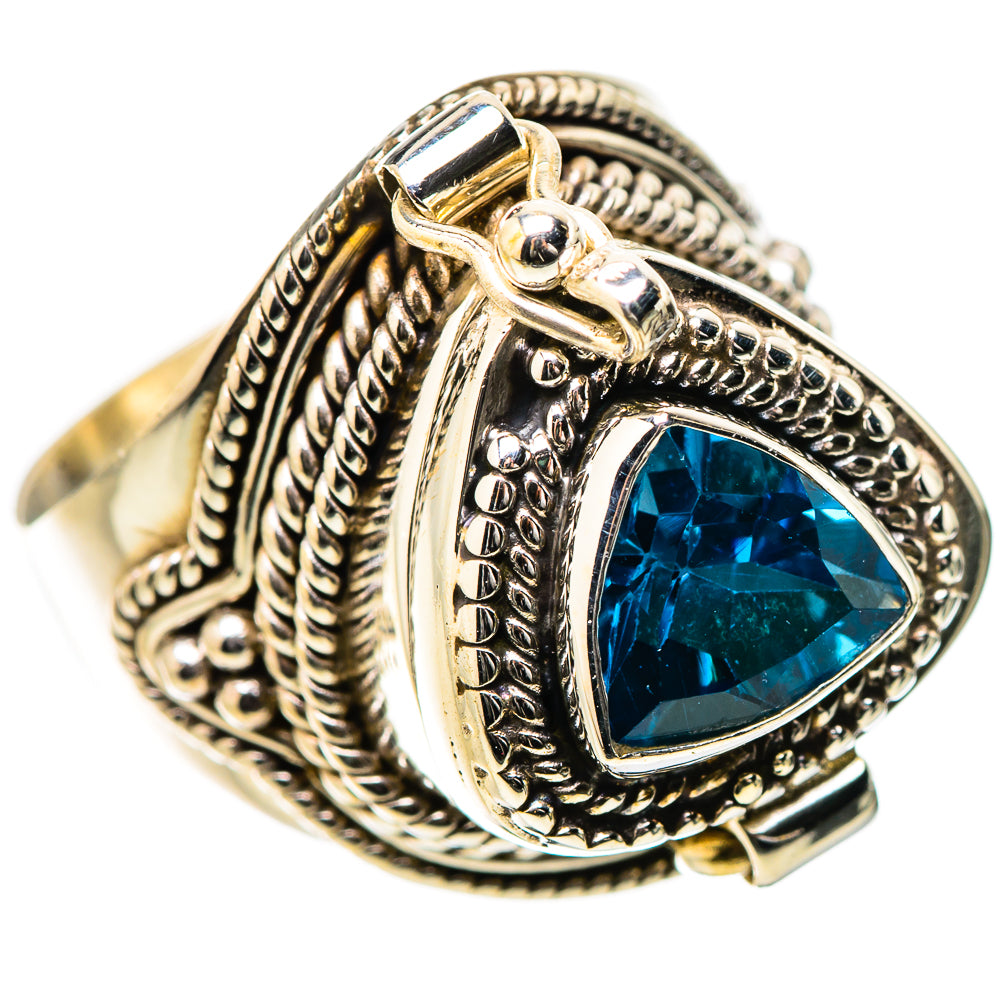 Swiss Blue Topaz Rings handcrafted by Anasilvercos - RING131331 - Photo 2