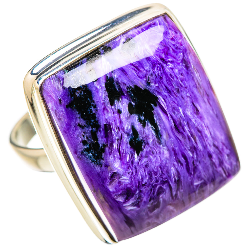 Charoite Rings handcrafted by Anasilvercos - RING131402 - Photo 2