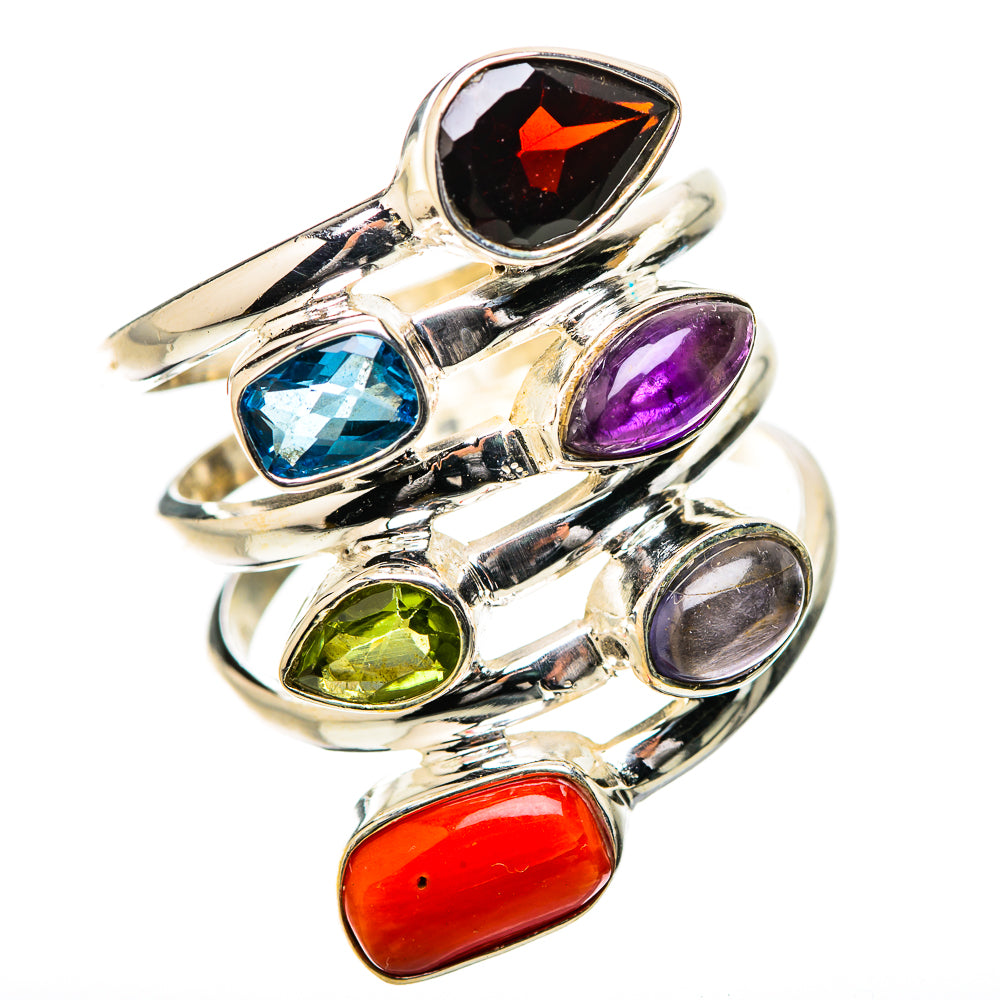Red Coral Rings handcrafted by Anasilvercos - RING131406 - Photo 2
