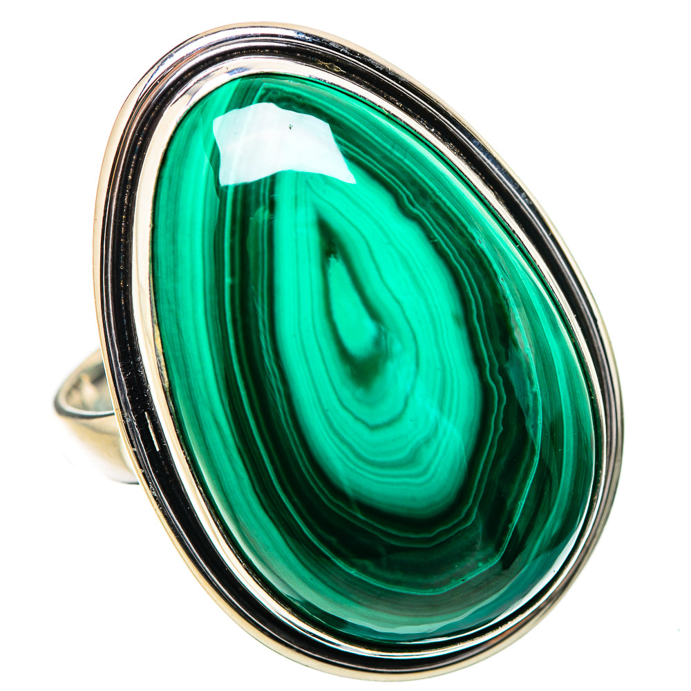 Malachite Rings handcrafted by Anasilvercos - RING131432 - Photo 2
