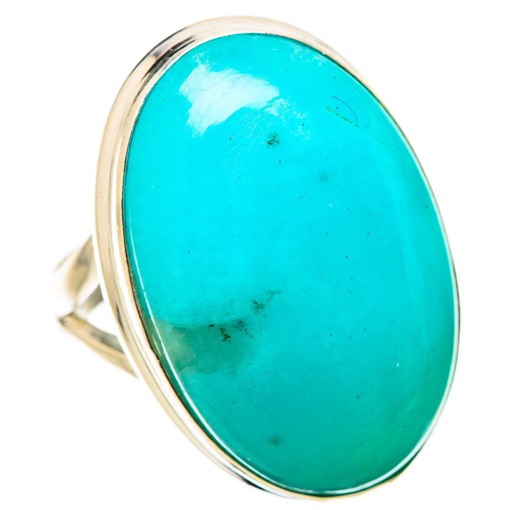 Peruvian Amazonite Rings handcrafted by Anasilvercos - RING131446 - Photo 2