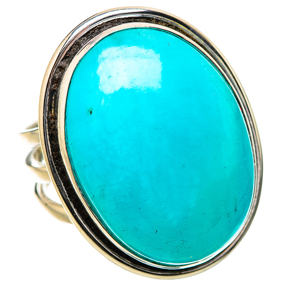 Peruvian Amazonite Rings handcrafted by Anasilvercos - RING131466 - Photo 2