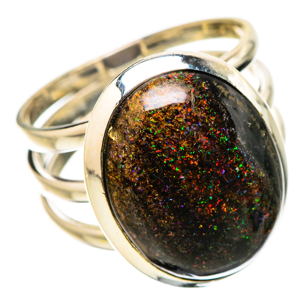 Andamooka Opal Rings handcrafted by Anasilvercos - RING131474 - Photo 2