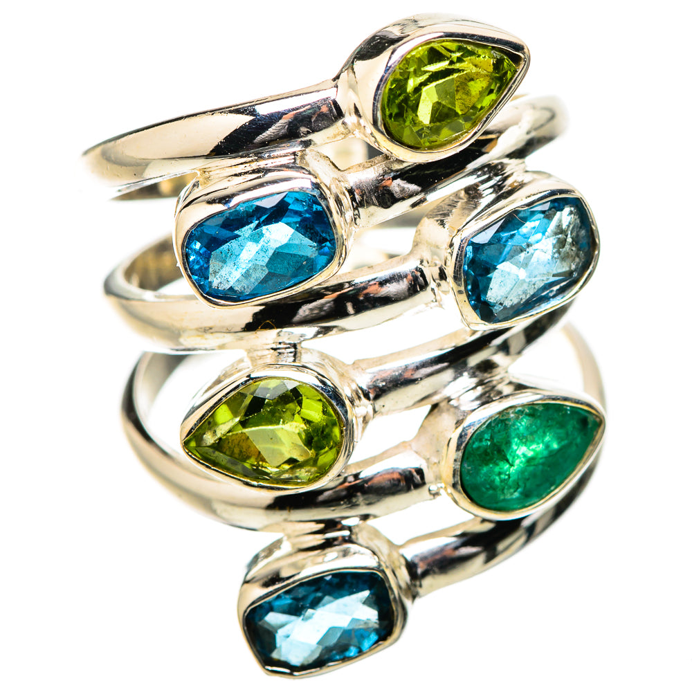 Swiss Blue Topaz Rings handcrafted by Anasilvercos - RING131478 - Photo 2
