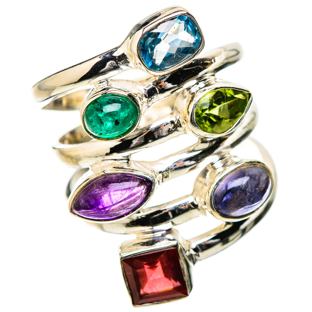 Swiss Blue Topaz Rings handcrafted by Anasilvercos - RING131488 - Photo 2